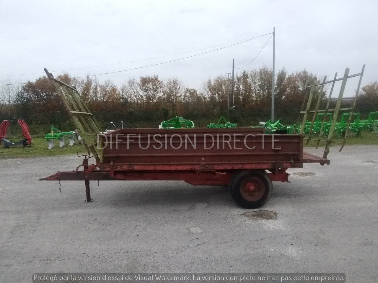 GRUAU REMORQUE AGRICOLE G 400 - Farm platform trailer: picture 2 GRUAU REMORQUE AGRICOLE G 400 - Farm platform trailer: picture 2