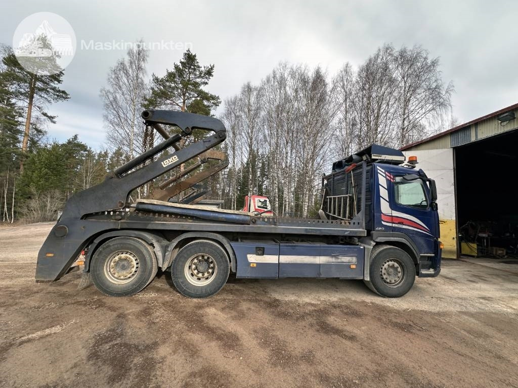 Volvo FM 12 420 LAXO Liftdumper + lastväxlare + flak - Skip loader truck: picture 4 Volvo FM 12 420 LAXO Liftdumper + lastväxlare + flak - Skip loader truck: picture 4