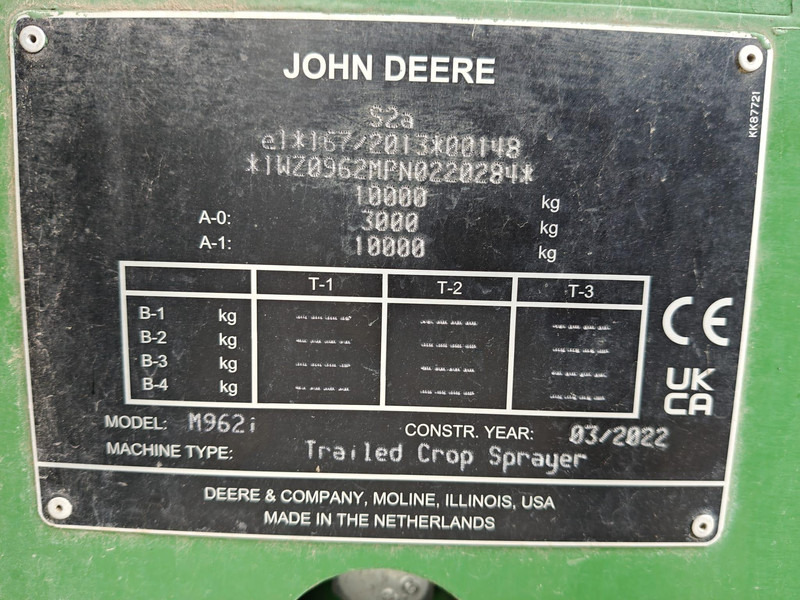 Sprayer John Deere M962i DEMO 24m: picture 18 Sprayer John Deere M962i DEMO 24m: picture 18