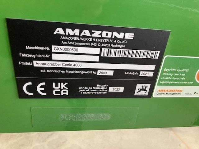 Amazone Cenio 4000 Super. - Harrow: picture 5 Amazone Cenio 4000 Super. - Harrow: picture 5