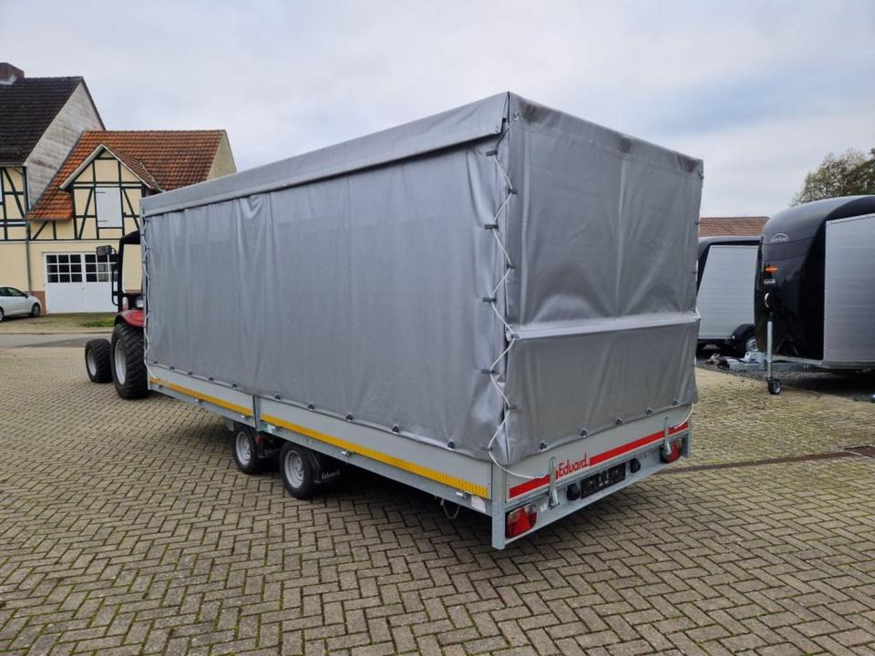 Eduard PKW-Anhänger, Hochlader, 3 to. Plane u. Spriegel - Curtainsider trailer: picture 2 Eduard PKW-Anhänger, Hochlader, 3 to. Plane u. Spriegel - Curtainsider trailer: picture 2