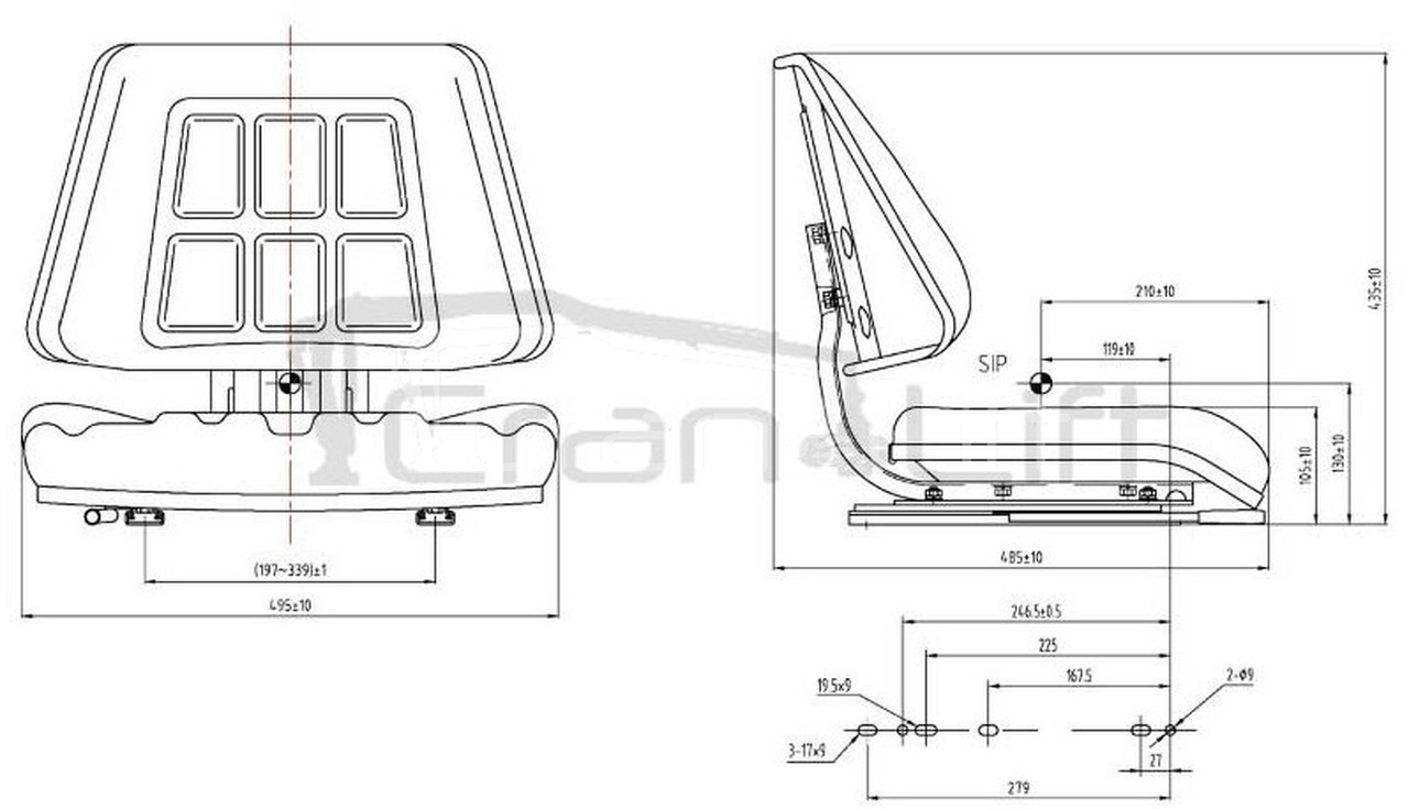 Siedzisko operatora HDS fotel United Seats SV450 - Seat for Loader crane: picture 3 Siedzisko operatora HDS fotel United Seats SV450 - Seat for Loader crane: picture 3