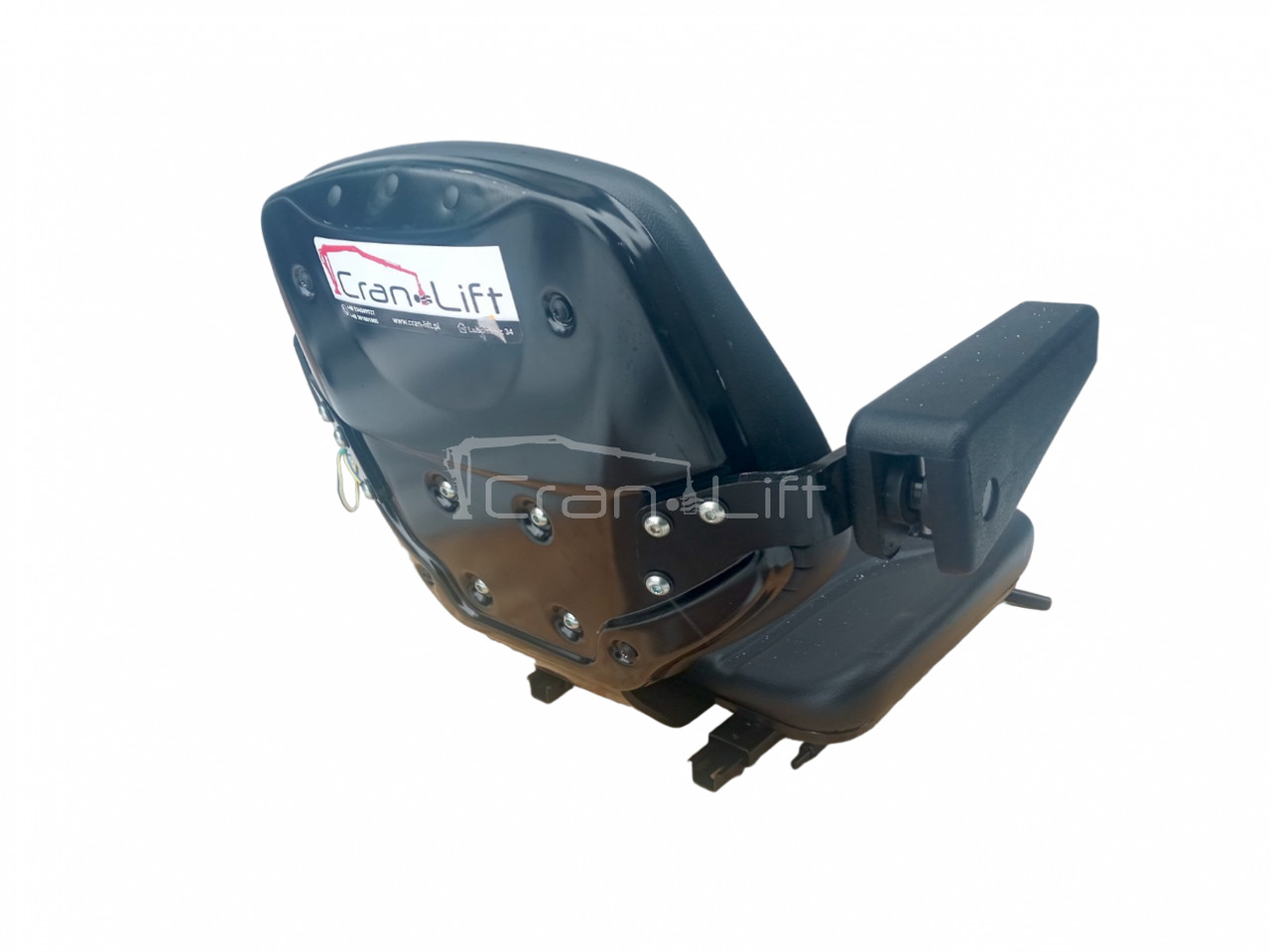 Siedzisko podgrzewane operatora HDS 24V KAB podłokietniki + szyny - Seat for Loader crane: picture 2 Siedzisko podgrzewane operatora HDS 24V KAB podłokietniki + szyny - Seat for Loader crane: picture 2