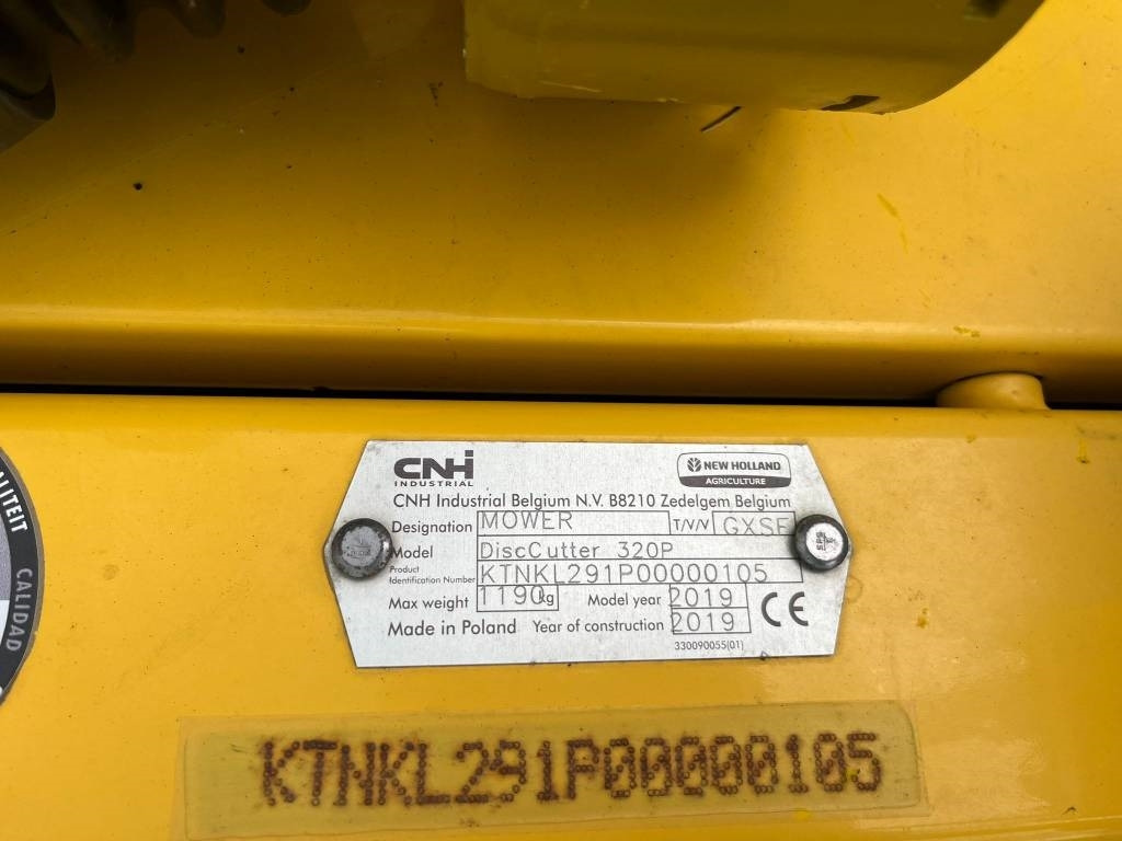 New Holland DISCOCUTTER 320 P - Mower: picture 5 New Holland DISCOCUTTER 320 P - Mower: picture 5