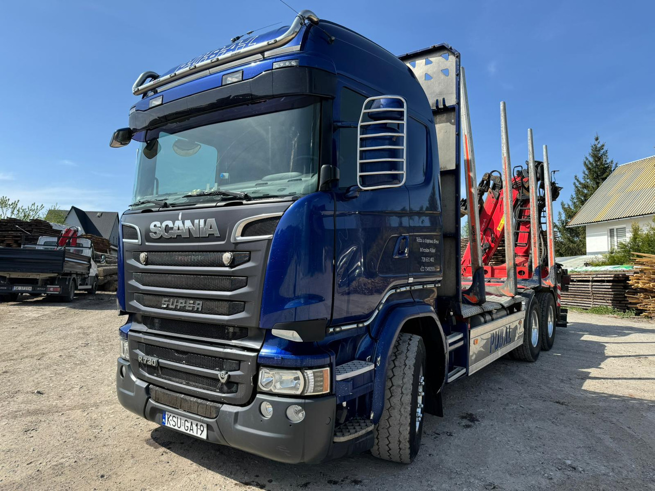 SCANIA R730 - Log truck, Crane truck: picture 4 SCANIA R730 - Log truck, Crane truck: picture 4