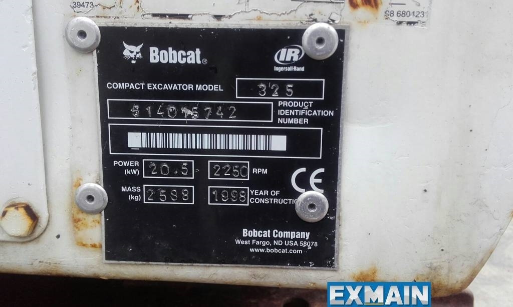Bobcat X 325  - Mini excavator: picture 5 Bobcat X 325  - Mini excavator: picture 5