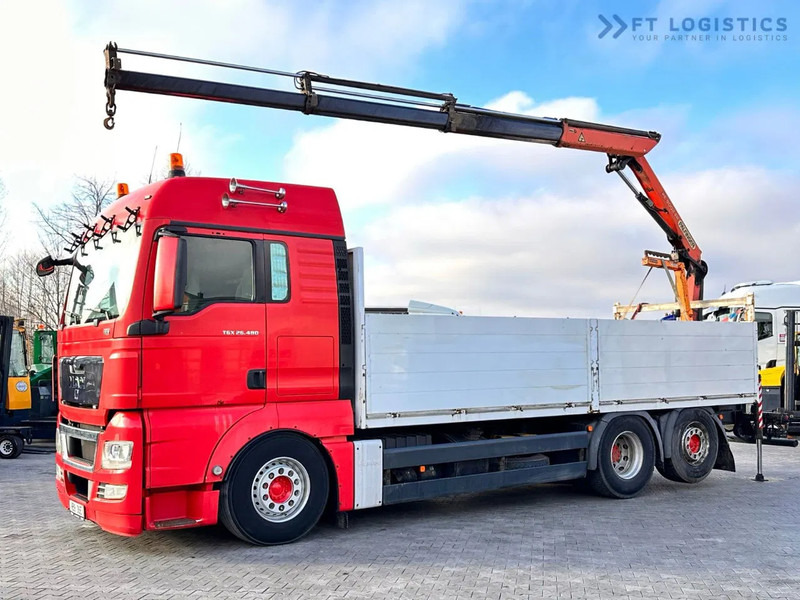 MAN TGX 26.480 Ciężarówka burtowa MAN TGX 26.480 6X2 / PALFINGER PK9002-EH B Crane / 80% Michelin Tire Dodać do ulubionych - Crane truck: picture 1 MAN TGX 26.480 Ciężarówka burtowa MAN TGX 26.480 6X2 / PALFINGER PK9002-EH B Crane / 80% Michelin Tire Dodać do ulubionych - Crane truck: picture 1