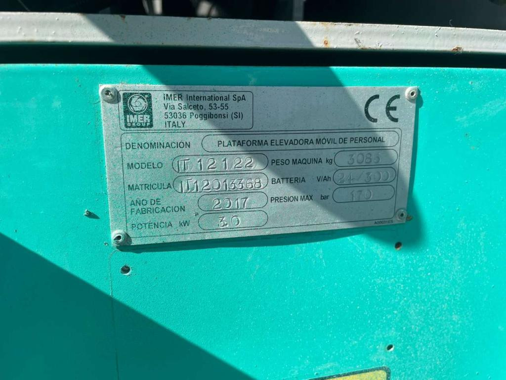 Scissor lift Imer IM12122: picture 11