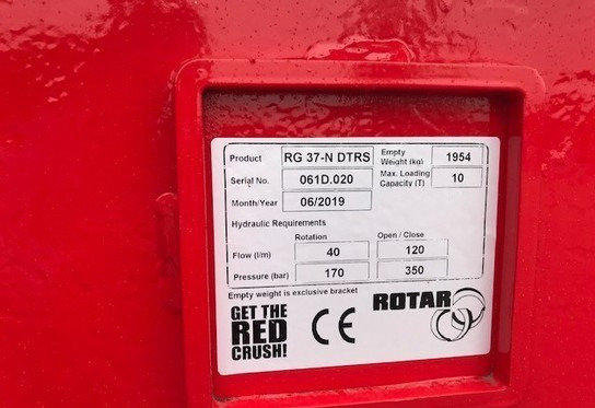 Rotar RG40-N DTRS - Grapple for Construction machinery: picture 3 Rotar RG40-N DTRS - Grapple for Construction machinery: picture 3