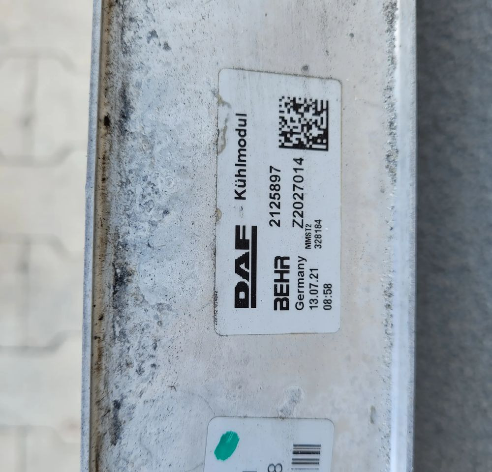 INTERCOOLER DAF XF 106 ORYGINAŁ 2021R 2125897 - Intercooler for Truck: picture 3 INTERCOOLER DAF XF 106 ORYGINAŁ 2021R 2125897 - Intercooler for Truck: picture 3