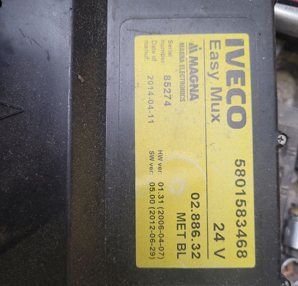 KOMPUTER ŚWIATEŁ IVECO EUROCARGO E6 EAYS MUX 5801583468 CHWALIM116 - Electrical system for Truck: picture 1 KOMPUTER ŚWIATEŁ IVECO EUROCARGO E6 EAYS MUX 5801583468 CHWALIM116 - Electrical system for Truck: picture 1