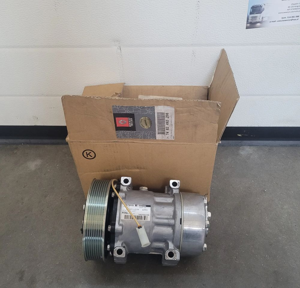 POMPA KLIMATYZACJI RENAULT RANGE T GAMA ORYGINAŁ NOWA CHWALIM116 7482492298 - A/C part for Truck: picture 1 POMPA KLIMATYZACJI RENAULT RANGE T GAMA ORYGINAŁ NOWA CHWALIM116 7482492298 - A/C part for Truck: picture 1