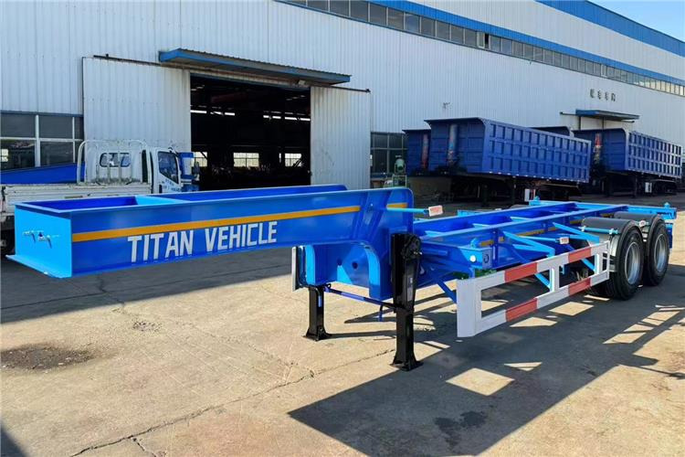TITAN 2 Axle 20ft ISO Tank Chassis Trailer for Sale In Papua New Guinea - Chassis semi-trailer: picture 1 TITAN 2 Axle 20ft ISO Tank Chassis Trailer for Sale In Papua New Guinea - Chassis semi-trailer: picture 1