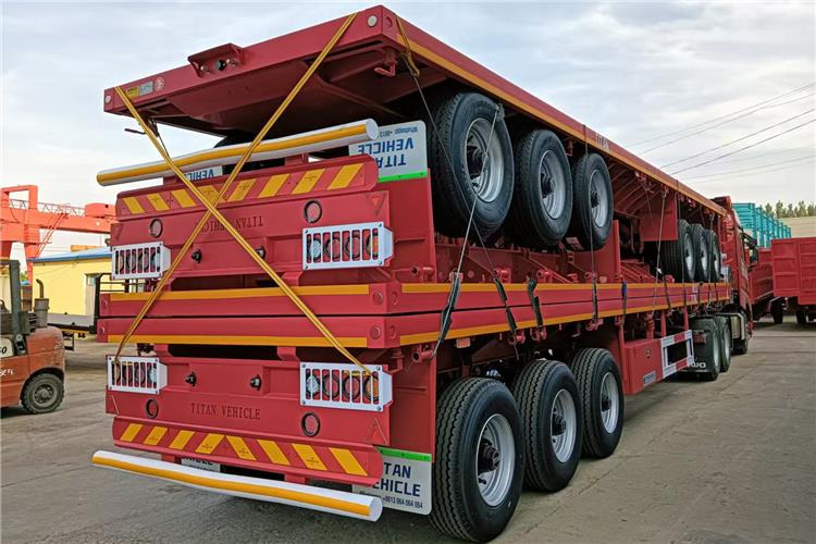 TITAN 2025 New China Flatbed Trailer with Single Tires In Kenya - Chassis semi-trailer: picture 5 TITAN 2025 New China Flatbed Trailer with Single Tires In Kenya - Chassis semi-trailer: picture 5