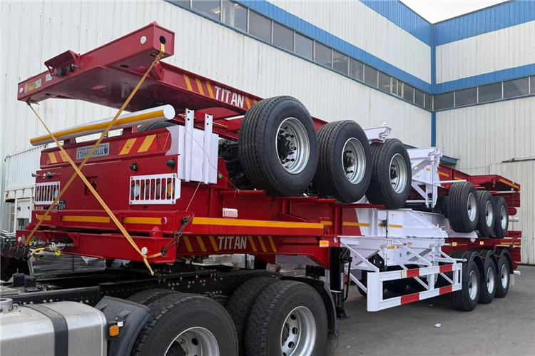 TITAN 3 Axle 40ft Container Chassis Trailer for Sale In Guam - Chassis semi-trailer: picture 4 TITAN 3 Axle 40ft Container Chassis Trailer for Sale In Guam - Chassis semi-trailer: picture 4