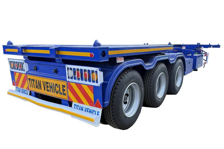 TITAN Sales Promotion 40 feet Container Trailer for Sale In Mexico - Chassis semi-trailer: picture 4 TITAN Sales Promotion 40 feet Container Trailer for Sale In Mexico - Chassis semi-trailer: picture 4