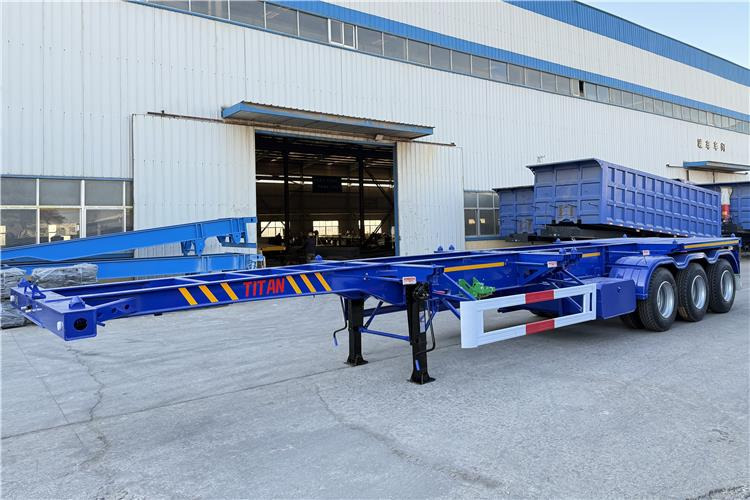 TITAN Sales Promotion 40 feet Container Trailer for Sale In Mexico - Chassis semi-trailer: picture 2 TITAN Sales Promotion 40 feet Container Trailer for Sale In Mexico - Chassis semi-trailer: picture 2