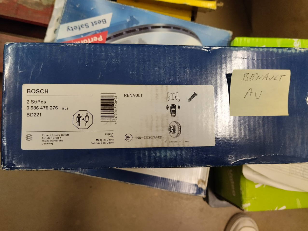 Lot de DISQUES FREIN AVANT - Brake disc: picture 1 Lot de DISQUES FREIN AVANT - Brake disc: picture 1