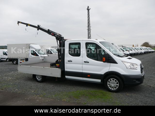 Ford Transit FT 350 L4 HA DoKa Pritsche+Kran Klima - Flatbed van: picture 1 Ford Transit FT 350 L4 HA DoKa Pritsche+Kran Klima - Flatbed van: picture 1