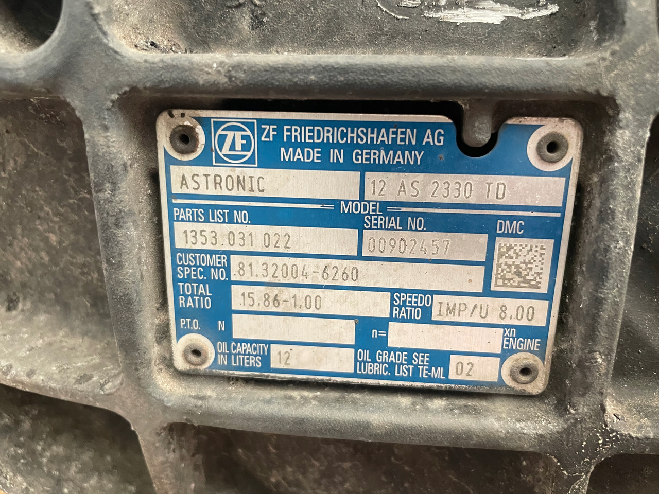 SKRZYNIA BIEGÓW MAN TGS TGX EURO 6 12AS2330TD - Gearbox for Truck: picture 5 SKRZYNIA BIEGÓW MAN TGS TGX EURO 6 12AS2330TD - Gearbox for Truck: picture 5