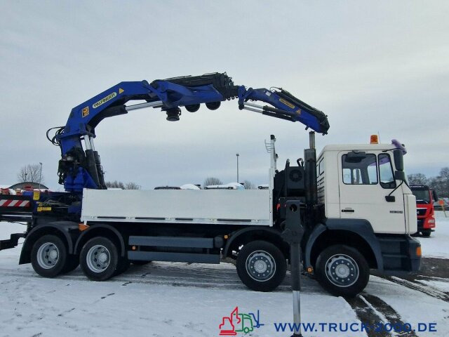MAN 32.364 8x4 PK75000 Jib Winde Höhe 28m 16t./2.50m - Dropside/ Flatbed truck, Crane truck: picture 4 MAN 32.364 8x4 PK75000 Jib Winde Höhe 28m 16t./2.50m - Dropside/ Flatbed truck, Crane truck: picture 4