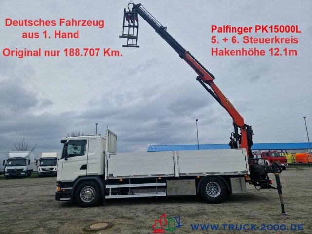Scania G370 Kran PK15001L nur 188.707 Km. 1. Hand - Dropside/ Flatbed truck, Crane truck: picture 1 Scania G370 Kran PK15001L nur 188.707 Km. 1. Hand - Dropside/ Flatbed truck, Crane truck: picture 1