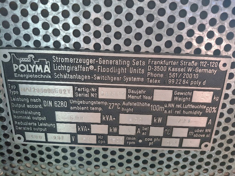 MAN D2842 LE21 - Generator set: picture 4 MAN D2842 LE21 - Generator set: picture 4