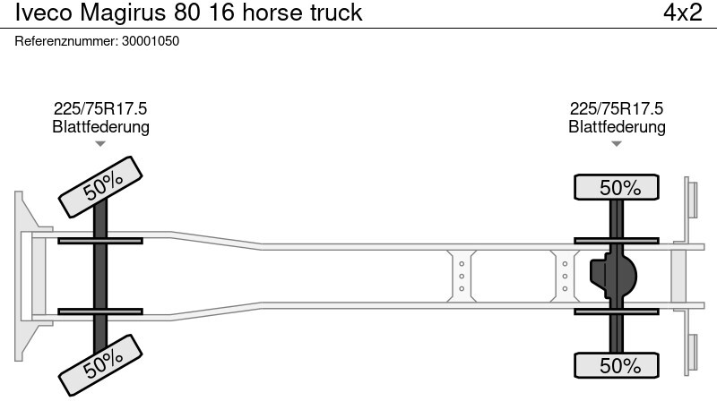 Livestock truck Iveco Magirus 80 16 horse truck: picture 12