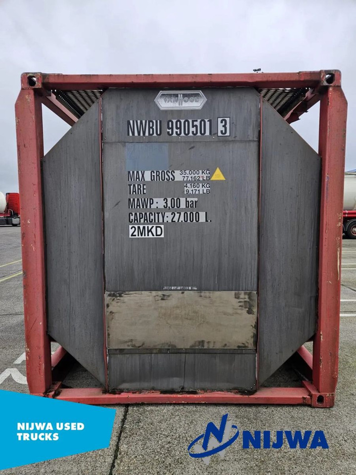 Vanhool TCIS20-27/4 20 FT Container - Non ADR - Tank container: picture 2 Vanhool TCIS20-27/4 20 FT Container - Non ADR - Tank container: picture 2