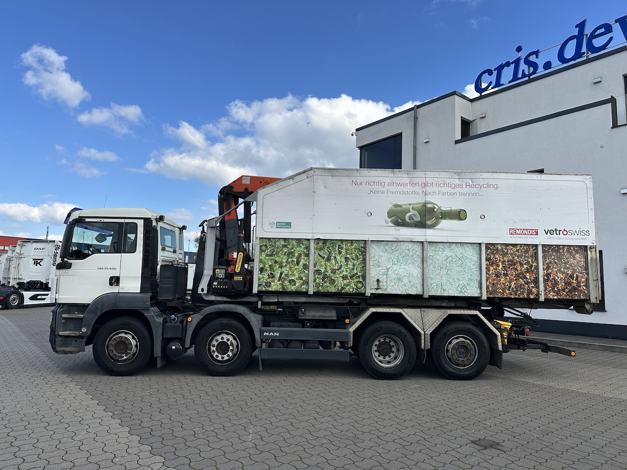 MAN TGS 35.400 8x2  Intarder   PK 16502 Glasmulde - Hook lift truck, Crane truck: picture 5 MAN TGS 35.400 8x2  Intarder   PK 16502 Glasmulde - Hook lift truck, Crane truck: picture 5