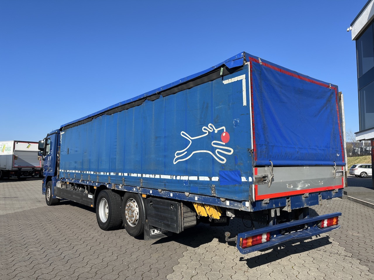 Curtainsider truck, Crane truck Mercedes-Benz 2541 6x2  Atlas 135.2E Pritsche 8,20 m Ausziehbar: picture 9