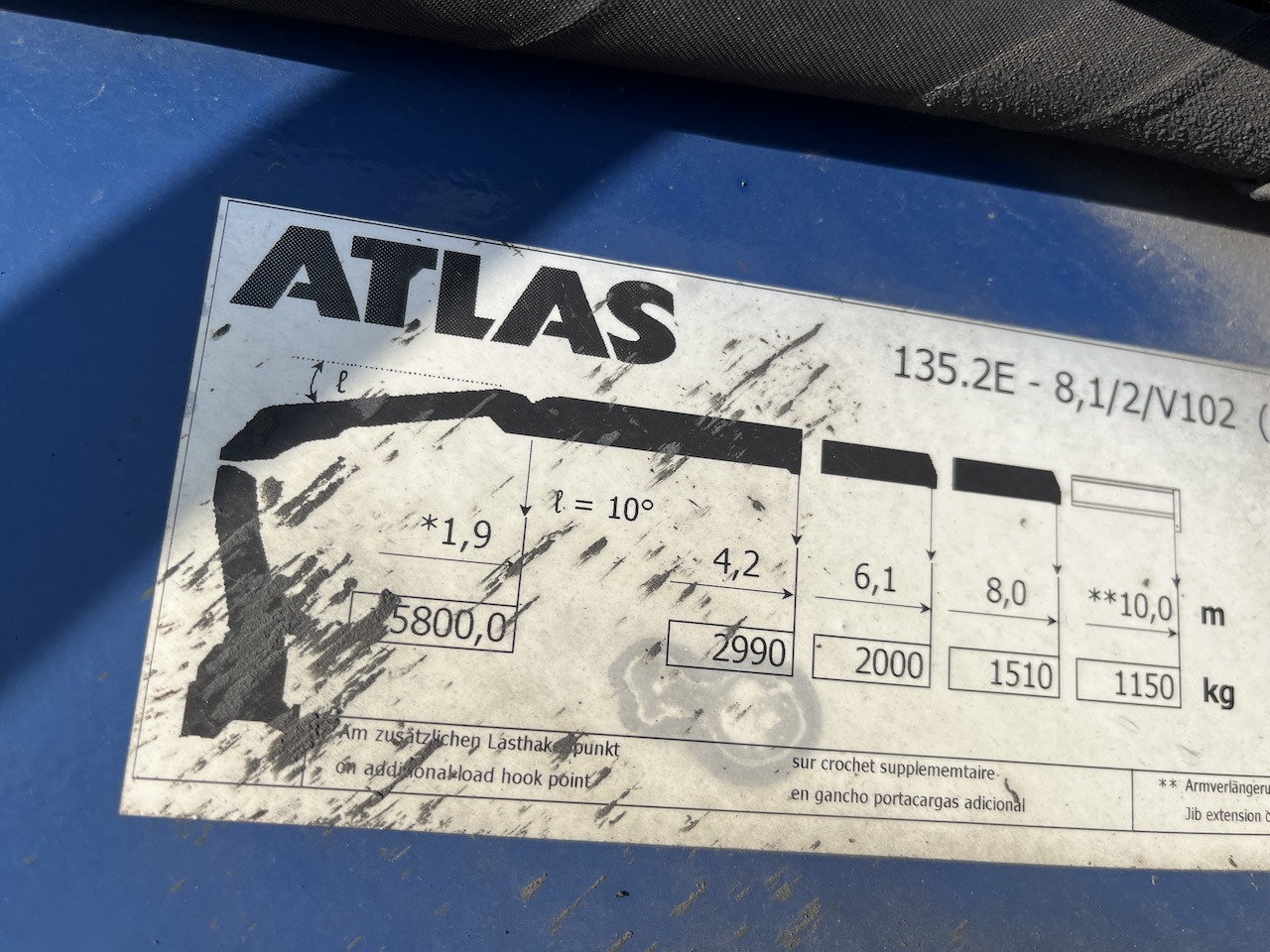 Curtainsider truck, Crane truck Mercedes-Benz 2541 6x2  Atlas 135.2E Pritsche 8,20 m Ausziehbar: picture 6