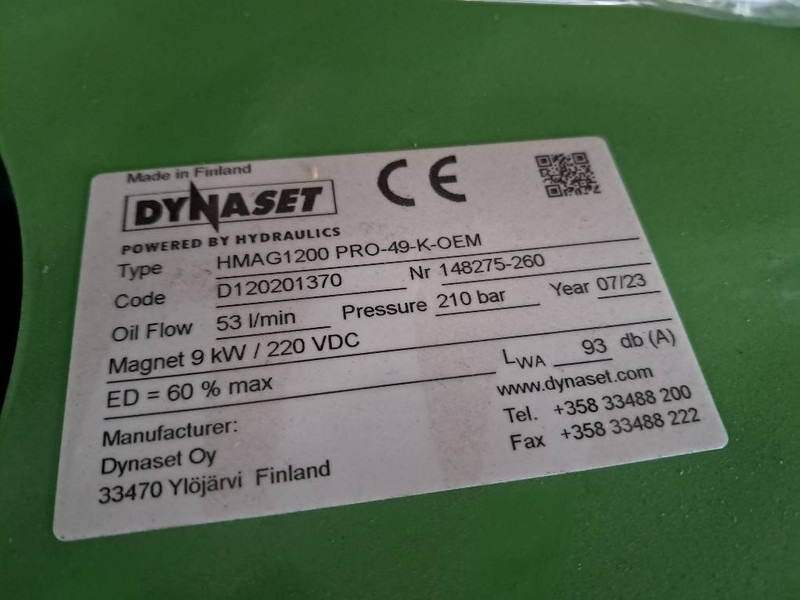Dynaset HMAG1200 - Attachment for Construction machinery: picture 2 Dynaset HMAG1200 - Attachment for Construction machinery: picture 2
