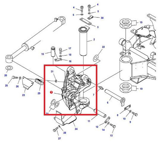 Komatsu PC26MR-3 BRACKET 22K-70-21411 - Frame/ Chassis for Construction machinery: picture 2 Komatsu PC26MR-3 BRACKET 22K-70-21411 - Frame/ Chassis for Construction machinery: picture 2