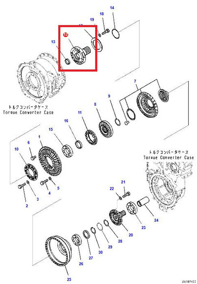Komatsu WA800-8 SHAFT 42C-13-22520 - Gearbox for Construction machinery: picture 2 Komatsu WA800-8 SHAFT 42C-13-22520 - Gearbox for Construction machinery: picture 2