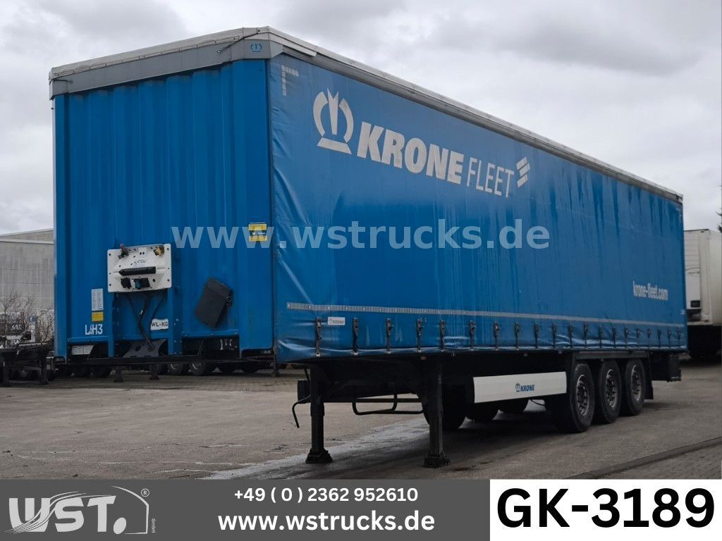 Curtainsider semi-trailer Krone SD 27 Planauflieger mit Edscha | ABS, EBS, XL: picture 1
