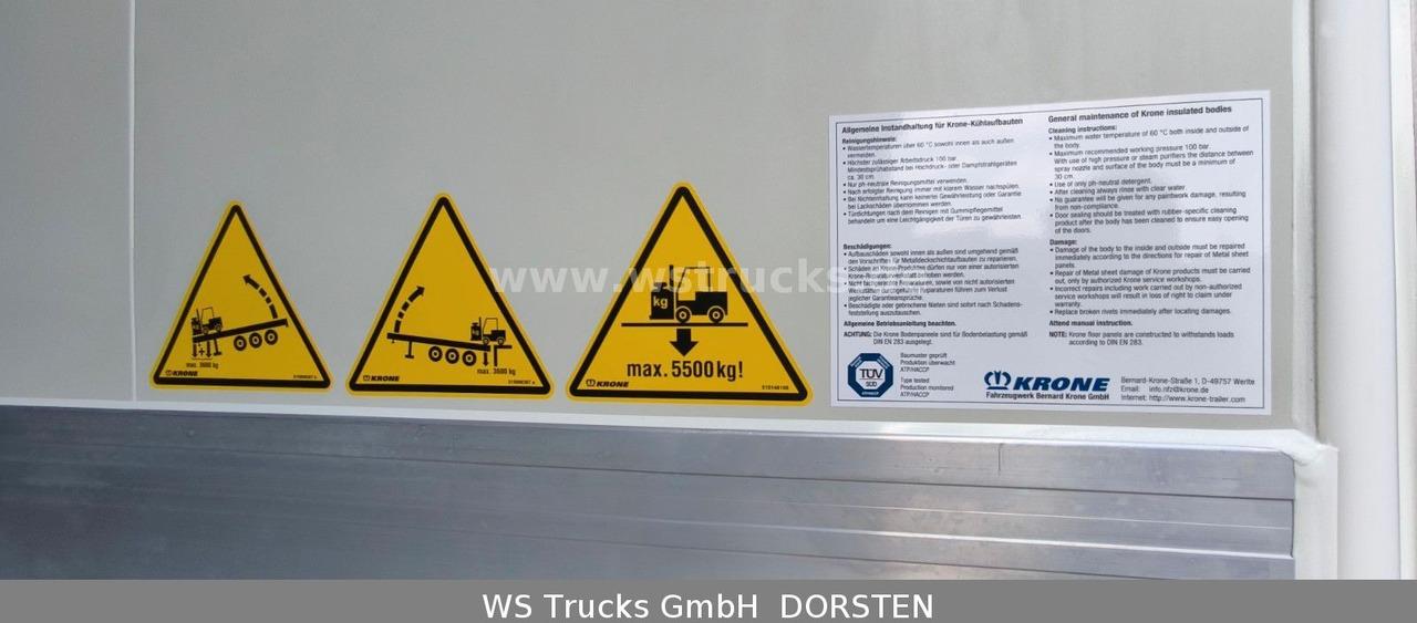 Refrigerator semi-trailer Krone " Sofort " Carrier Vector 1550  *NEU* SAF: picture 16