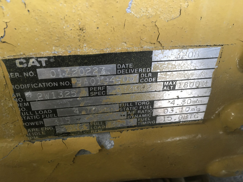 Construction machinery Caterpillar 3208 01Z-2W1325 USED: picture 6