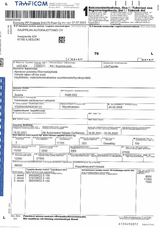 Box truck Scania R 480: picture 10