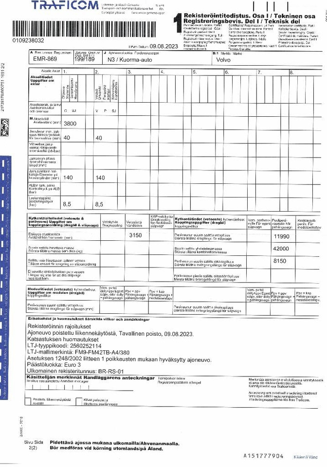 Volvo FM 9  leasing Volvo FM 9: picture 12