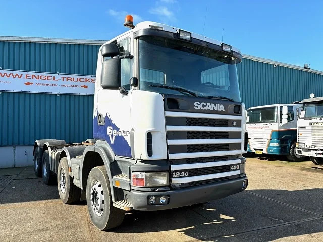 Scania R124-420 C 8x4 FULL STEEL CHASSIS (EURO 3 / FULL STEEL SUSPENSION / REDUCTION AXLES / GRS900 GEARBOX) - Cab chassis truck: picture 3 Scania R124-420 C 8x4 FULL STEEL CHASSIS (EURO 3 / FULL STEEL SUSPENSION / REDUCTION AXLES / GRS900 GEARBOX) - Cab chassis truck: picture 3
