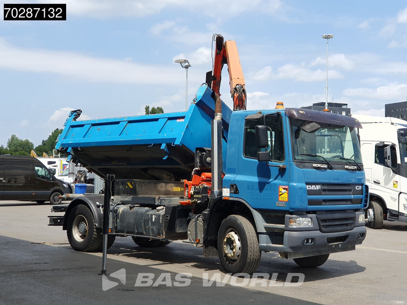 Tipper, Crane truck DAF CF75.310 4X2 Palfinger PK12000 Kran Crane 7m3 tipper Big-Axle Steelsuspension Euro 3: picture 11