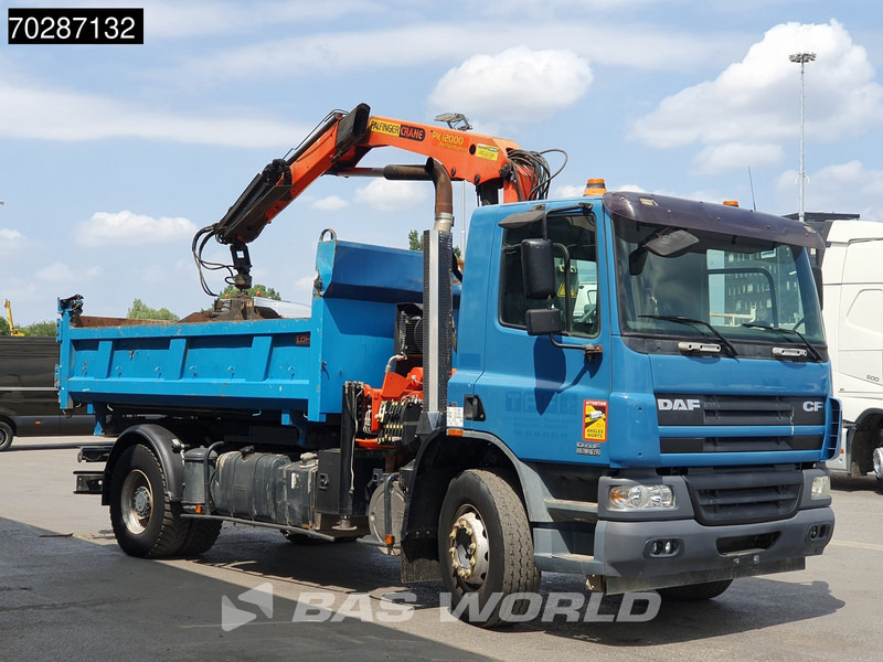 Tipper, Crane truck DAF CF75.310 4X2 Palfinger PK12000 Kran Crane 7m3 tipper Big-Axle Steelsuspension Euro 3: picture 19