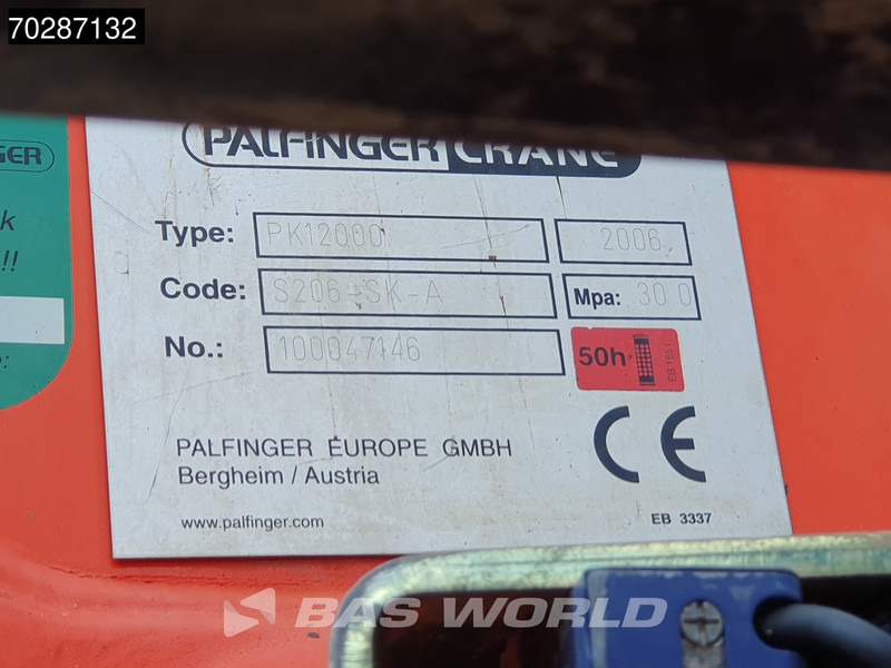 Tipper, Crane truck DAF CF75.310 4X2 Palfinger PK12000 Kran Crane 7m3 tipper Big-Axle Steelsuspension Euro 3: picture 16