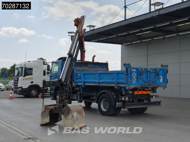 Tipper, Crane truck DAF CF75.310 4X2 Palfinger PK12000 Kran Crane 7m3 tipper Big-Axle Steelsuspension Euro 3: picture 6