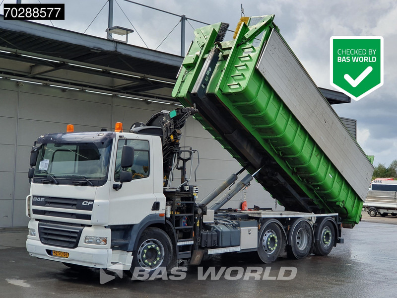 DAF CF85.360 8X2 NL-Truck HIAB 211 E-3 Hipro Crane + Hooklift Lift+steering Axle Automatic Euro 5 - Hook lift truck, Crane truck: picture 1 DAF CF85.360 8X2 NL-Truck HIAB 211 E-3 Hipro Crane + Hooklift Lift+steering Axle Automatic Euro 5 - Hook lift truck, Crane truck: picture 1
