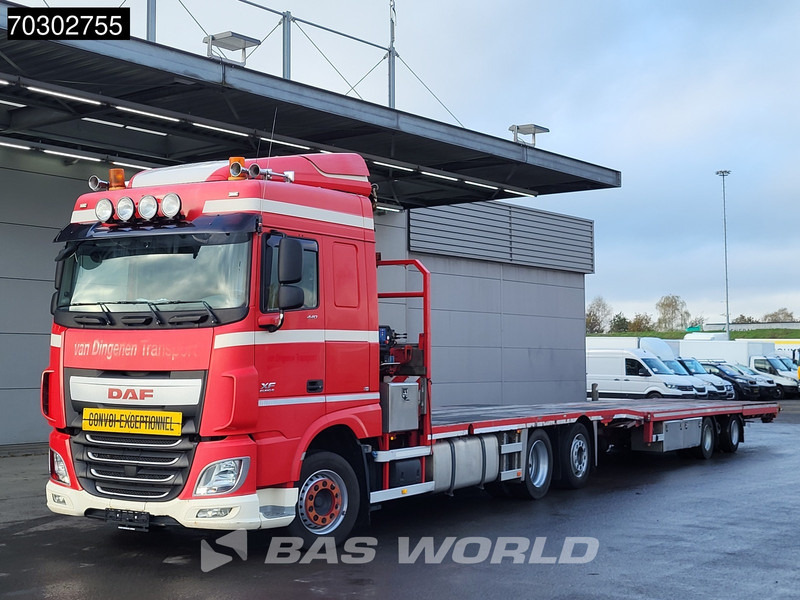 DAF XF 440 XF 6X2 NL-Truck Transporter APK HMF 900-K2 crane Winch Lift-Lenkachse Euro 6 - Dropside/ Flatbed truck, Crane truck: picture 5 DAF XF 440 XF 6X2 NL-Truck Transporter APK HMF 900-K2 crane Winch Lift-Lenkachse Euro 6 - Dropside/ Flatbed truck, Crane truck: picture 5