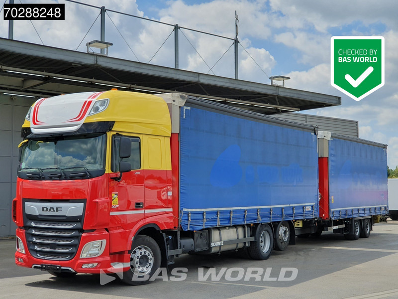 DAF XF 450 6X2 Combi Lift Axle ACC Euro 6 - Curtainsider truck: picture 1 DAF XF 450 6X2 Combi Lift Axle ACC Euro 6 - Curtainsider truck: picture 1