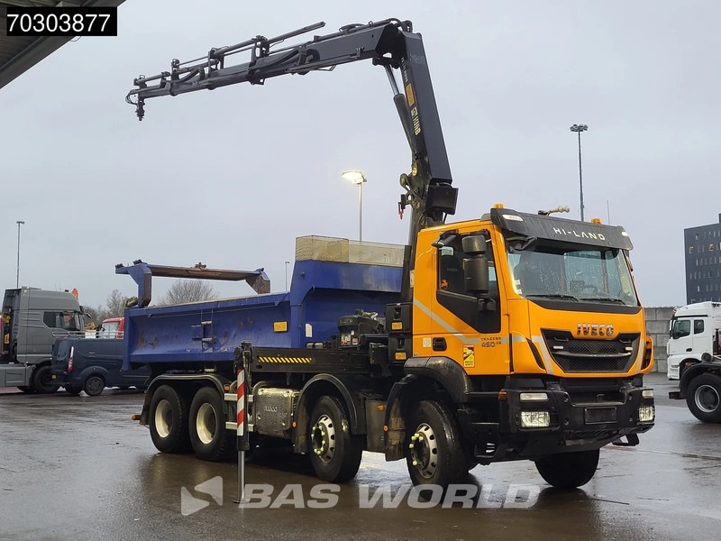 Iveco Trakker 450 8X4 HIAB 211 EP-4 Hiduo Kran Crane Big-Axle 2-Side Tipper Euro 6 - Tipper, Crane truck: picture 3 Iveco Trakker 450 8X4 HIAB 211 EP-4 Hiduo Kran Crane Big-Axle 2-Side Tipper Euro 6 - Tipper, Crane truck: picture 3