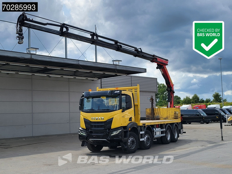 Iveco X-Way 480 8X4 Palfinger PK22002 EH Kran Crane Rotator Retarder Euro 6 - Dropside/ Flatbed truck, Crane truck: picture 1 Iveco X-Way 480 8X4 Palfinger PK22002 EH Kran Crane Rotator Retarder Euro 6 - Dropside/ Flatbed truck, Crane truck: picture 1